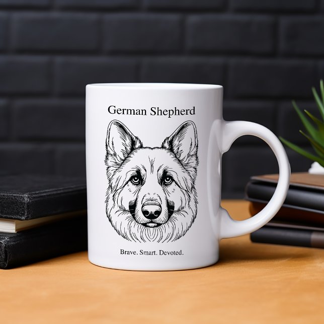 German Shepherd Portrait Mug (Creator Uploaded)