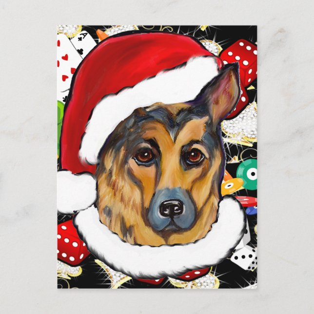 GERMAN SHEPHERD POSTCARD (Front)
