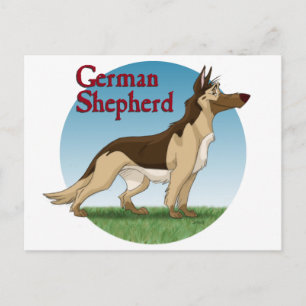 German Shepherd Postcard