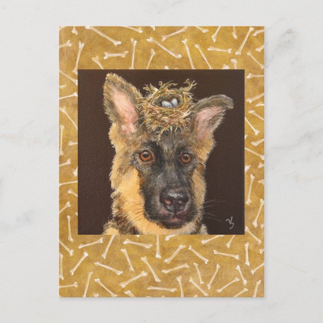 German shepherd postcard (Front)