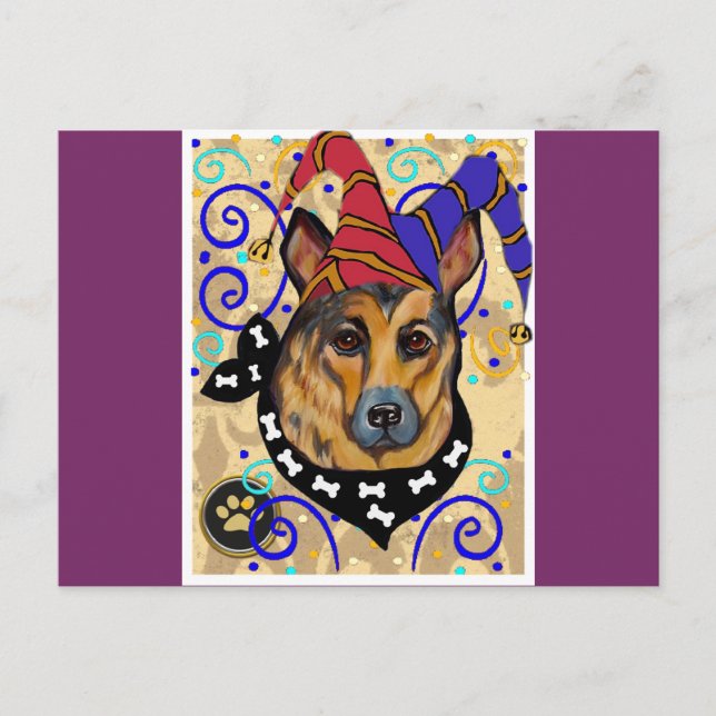 GERMAN SHEPHERD POSTCARD (Front)