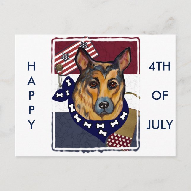 GERMAN SHEPHERD POSTCARD (Front)