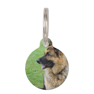 German Shepherd Profile Pet Tag