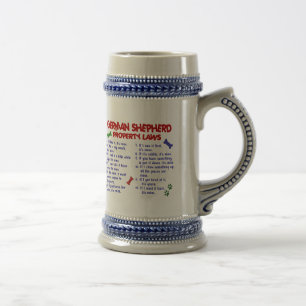GERMAN SHEPHERD Property Laws 2 Beer Stein
