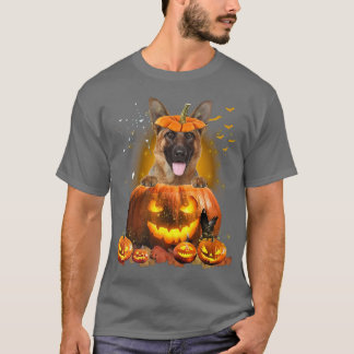 German Shepherd PumpkinFunny Cute Dog Lover Hallow T-Shirt