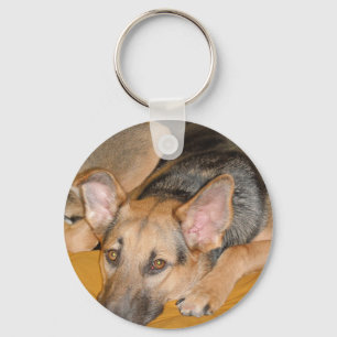 German Shepherd Pup Keychain
