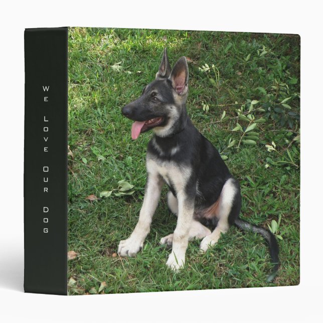 German Shepherd Puppy Binder (Front/Spine)