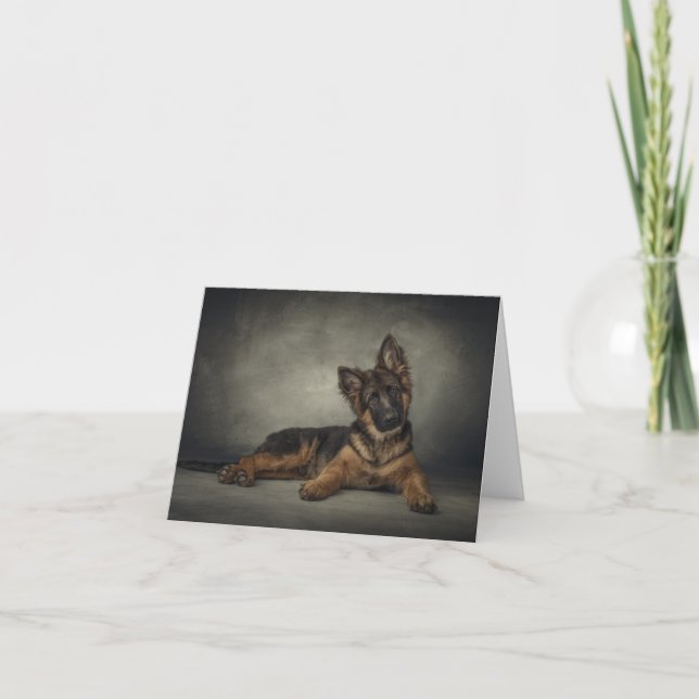 German shepherd puppy card (Front)