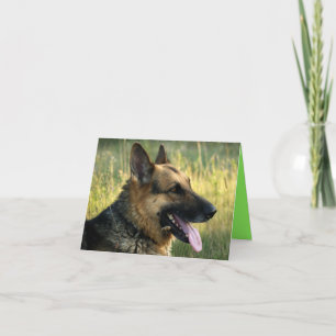 German Shepherd Puppy Dog Blank Note Card