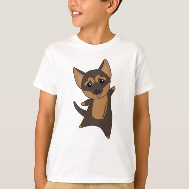 German Shepherd Puppy Dog T-Shirt (Front)