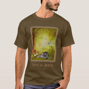 German Shepherd Puppy Fantasy Dog Art T-Shirt