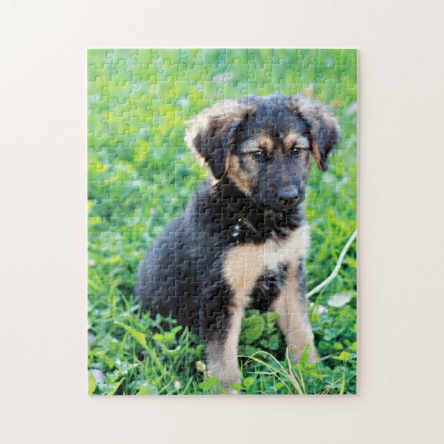 German Shepherd Puppy Jigsaw Puzzle (Vertical)