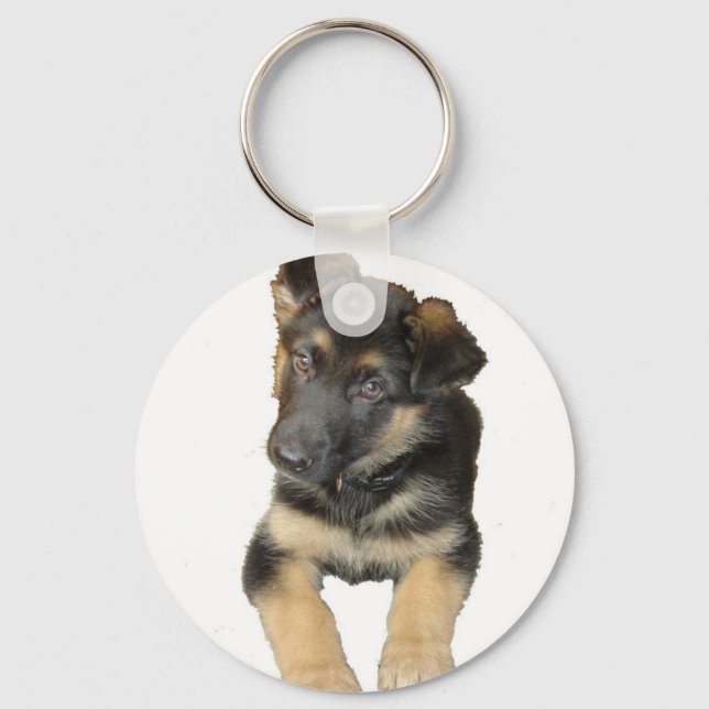 German Shepherd Puppy Keychain (Front)