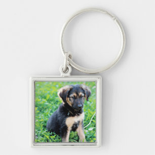 German Shepherd Puppy Keychain