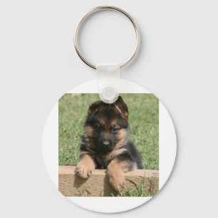 German Shepherd Puppy Keychain