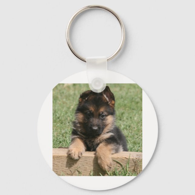 German Shepherd Puppy Keychain (Front)