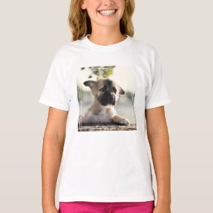 German Shepherd Puppy Over Ledge T-Shirt