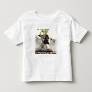 German Shepherd Puppy Over Ledge Toddler T-shirt