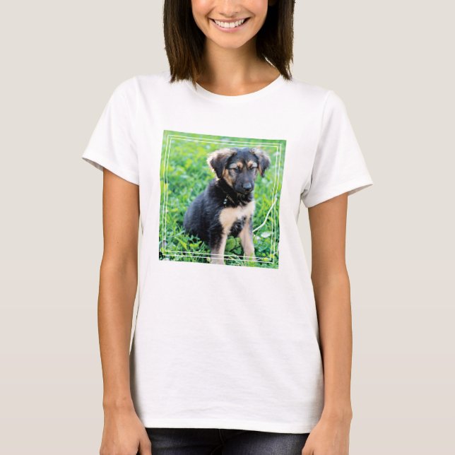 German Shepherd Puppy T-Shirt (Front)