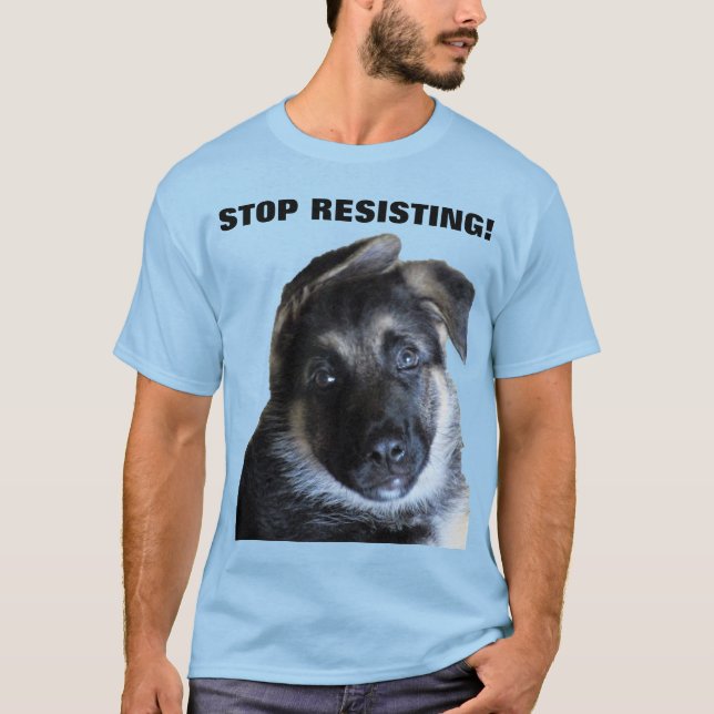 GERMAN SHEPHERD PUPPY  T-Shirt (Front)