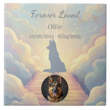 German Shepherd Rainbow Bridge Memorial Photo