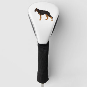 German Shepherd Red  Black Blanket  Golf Head Cover