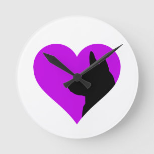 German Shepherd Round Clock