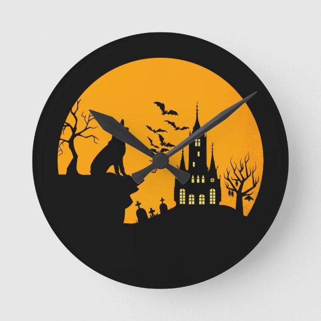 German Shepherd        Round Clock (Front)