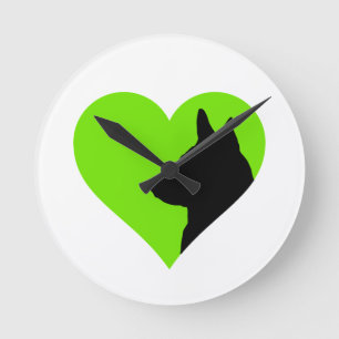 German Shepherd Round Clock