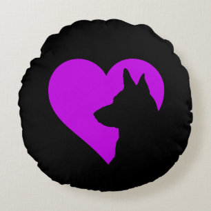 German Shepherd    Round Pillow