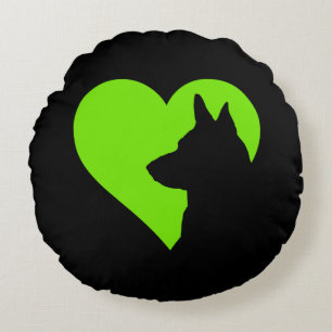 German Shepherd   Round Pillow
