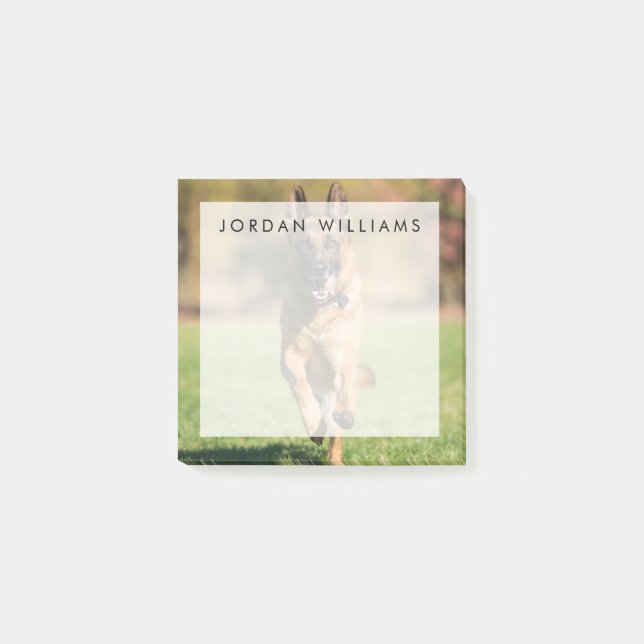 German Shepherd Running Post-it Notes (Front)