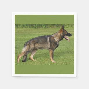 German Shepherd Sable Full Napkin