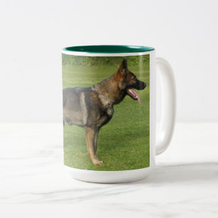 German Shepherd Sable Full Two-Tone Coffee Mug