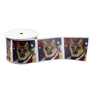 GERMAN SHEPHERD            SATIN RIBBON