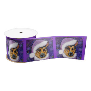 GERMAN SHEPHERD SATIN RIBBON