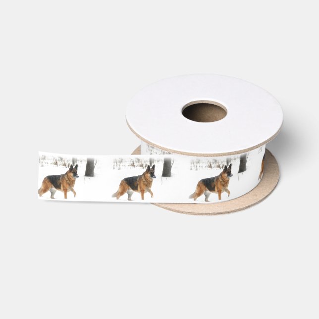 German Shepherd Satin Ribbon (Spool)