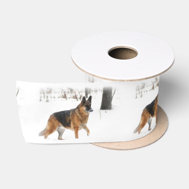 German Shepherd Satin Ribbon (Spool)