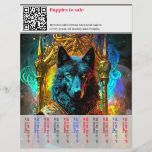 German Shepherd sell puppy around you Flyer