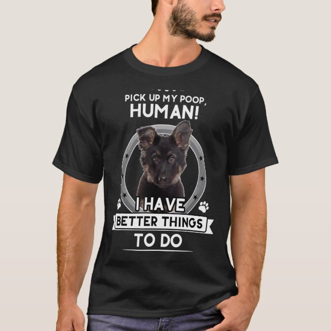 German Shepherd Shepard Dog Mom Dad Joke Pet Tee 2 (Front)