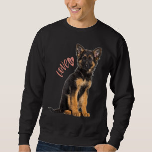 German Shepherd Shepard Dog Mom Dad Love Pet 4 Sweatshirt