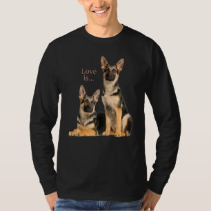 German Shepherd Shepard Dog Mom Dad Love Pet   8 T-Shirt