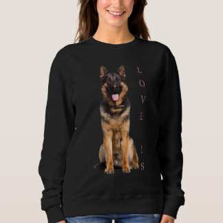 German Shepherd Shepard Dog Mom Dad Love Pet Puppy Sweatshirt