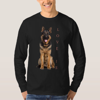 German Shepherd Shepard Dog Mom Dad Love Pet Puppy T-Shirt