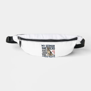 German Shepherd Shirt Funny Dog Lover Vintage Engr Fanny Pack