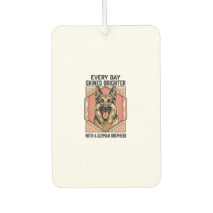 German Shepherd Shirt Vintage Engraving Dog Lover Air Freshener