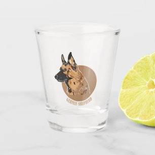 German Shepherd Shot Glass