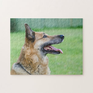 German Shepherd Side Portrait Jigsaw Puzzle