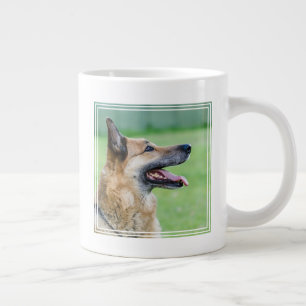 German Shepherd Side Portrait Large Coffee Mug