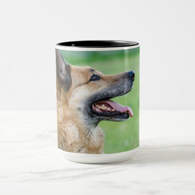 German Shepherd Side Portrait Mug (Center)